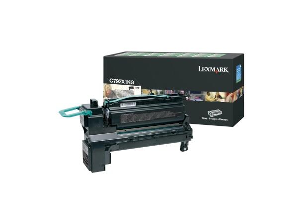 Toner LEXMARK C792X1KG 20K sort 